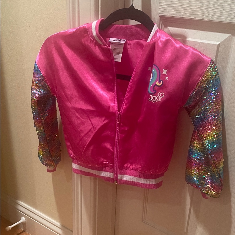 JoJo Siwa Pink and Sequins Kids Dance Jacket